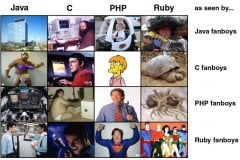 Programming language fanboys